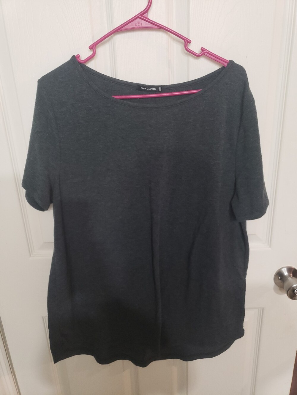 Pink Clover Charcoal Short Sleeve Tee